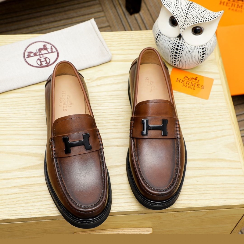 H**mes leather shoes